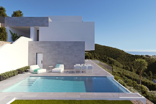 Prachtige luxe villa met onovertroffen zicht op de Middellandse zee in Altea 