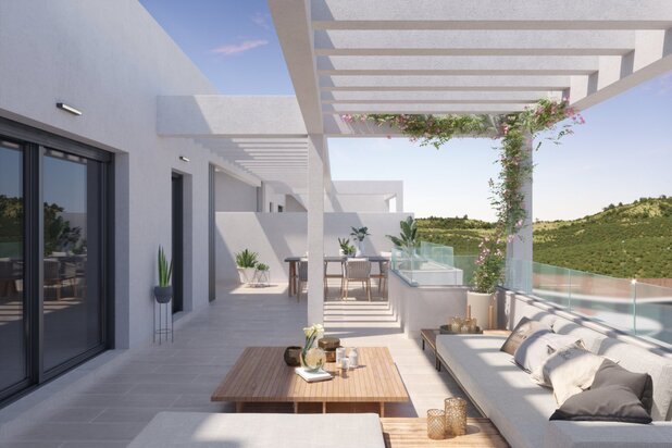 Exclusief penthouse met een groot terras