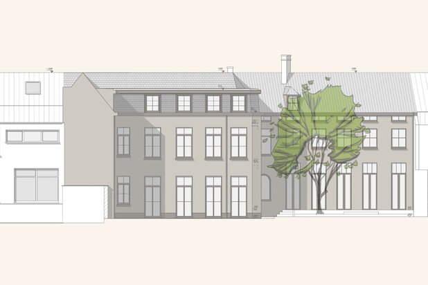 Gerestaureerd herenhuis met een oase van een tuin in Leuven