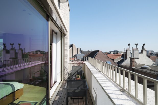 Stijlvol en luxueus 1slpk kamerappartement met ruim terras aan de Kouter