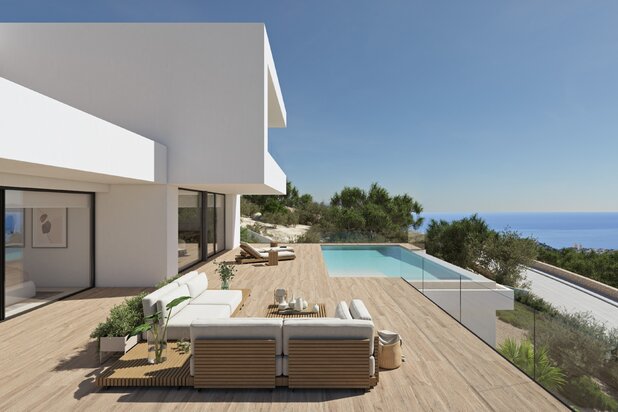 Unieke luxe villa op de top van de Puig de la Lloreça, Costa Blanca Noord