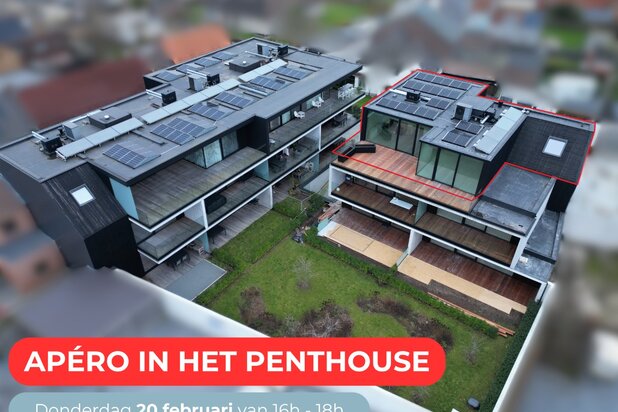 Luxe-penthouse in hartje Zingem