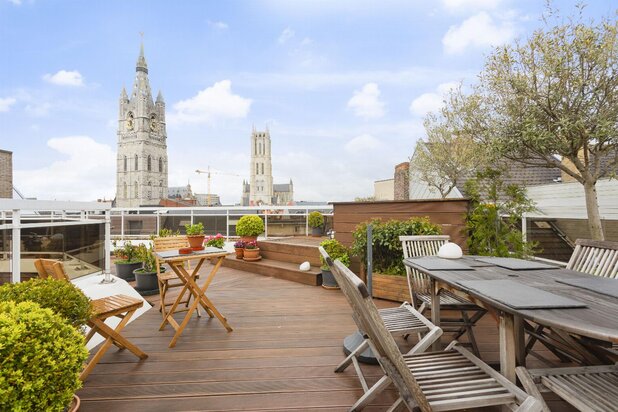 Unieke penthouse in hartje Gent