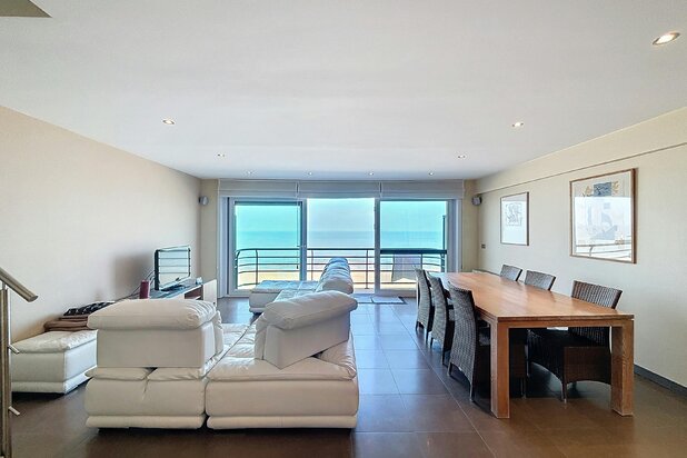 Exclusive duplex apartment with sea view for sale in Blankenberge