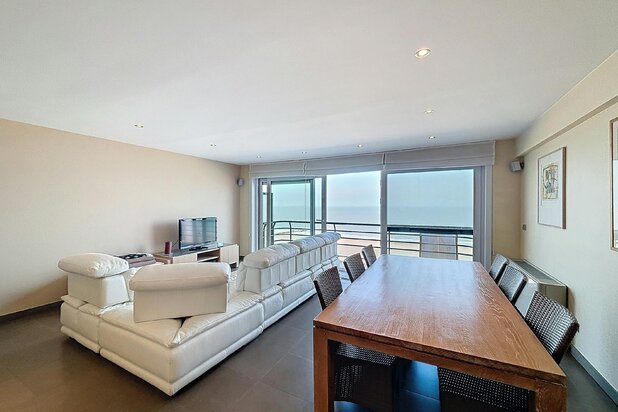 Exclusive duplex apartment with sea view for sale in Blankenberge